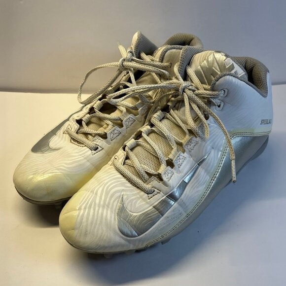 Nike Speedlax White Lacrosse Cleats (size‎ 9 men’s) - Picture 1 of 8